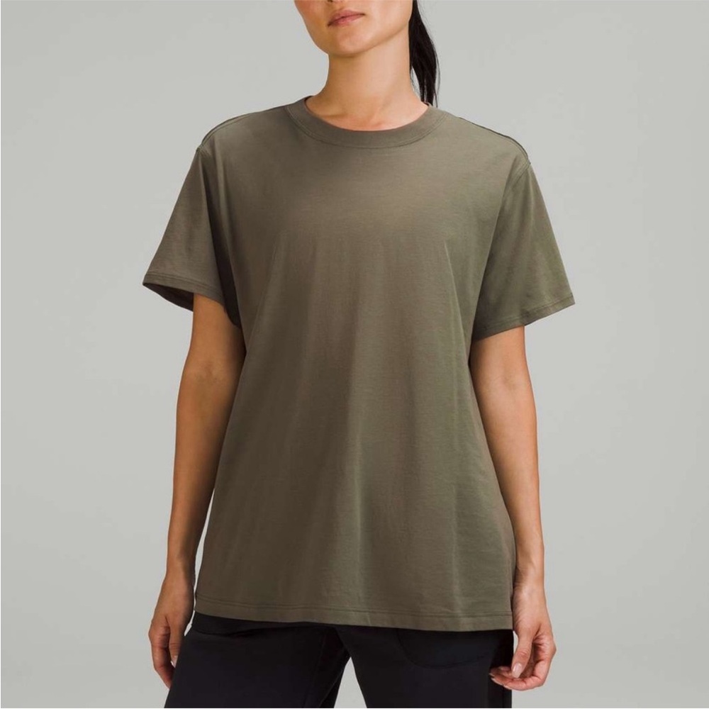 lululemon athletica Olive Green Short Sleeve Tee